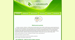 Desktop Screenshot of ekogranules.lt